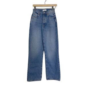 𝅺betro Simone High Rise Straight‎ Leg Button Fly Dad Jeans